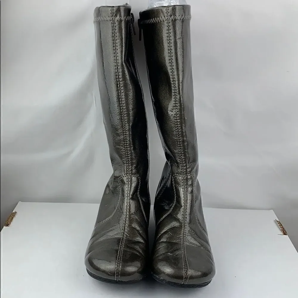 Kenneth Cole Graphite Paten Book-a-licious boots
